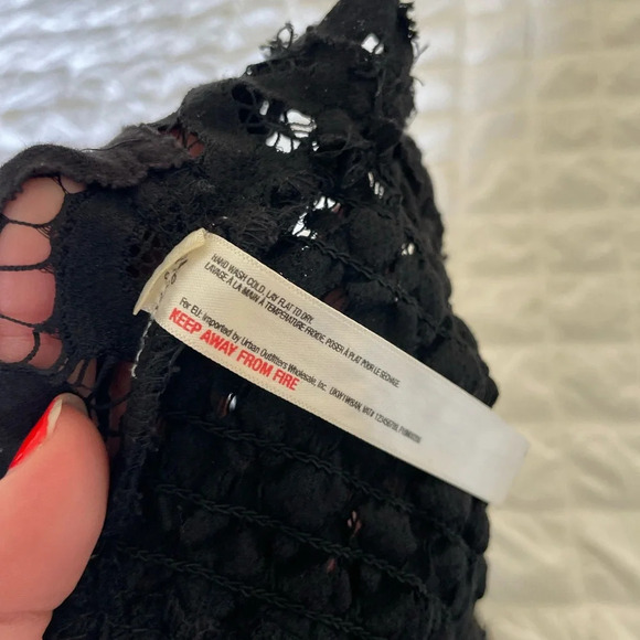 Free People black Adela lace bralette - Picture 9 of 11